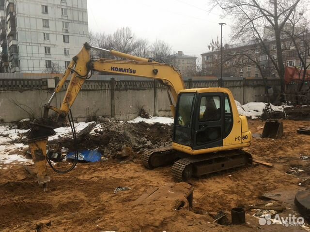Аренда мини экскаватора 6т Komatsu pc60-7