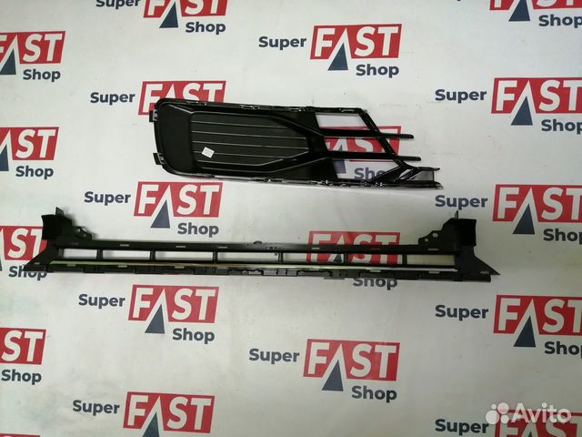 Вставки в бампер центральная и боковая ауди а6 ц7