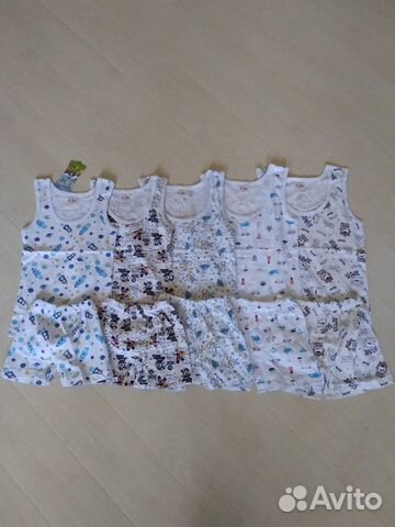 Комплект: майка+ боксеры, 1,2,3,4,5 л, новый Комплект: майка+ боксеры, 1,2,3,4,5 л, новый