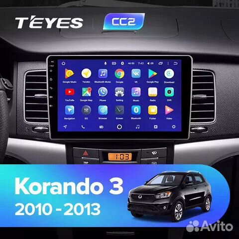 Магнитола Teyes SSangYong Korando 3 на Android 8.1