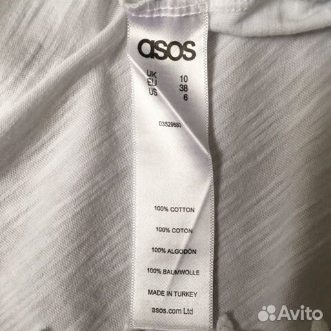 Летнее пляжное платье с кружевом хлопок ASOS Летнее пляжное платье с кружевом хлопок ASOS