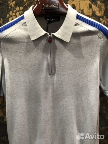 Kiton трикотажное поло серое Kiton трикотажное поло серое
