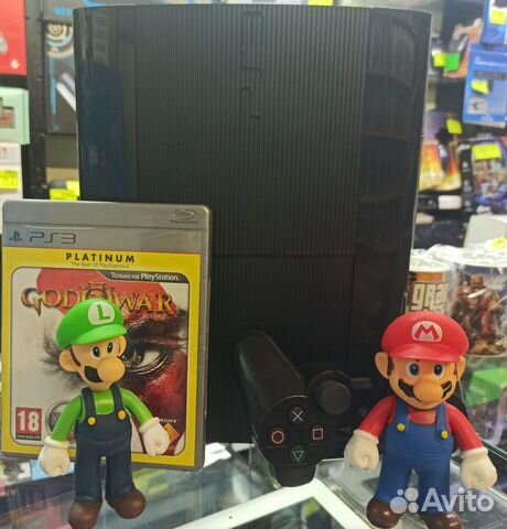 84932262127  Черная PS3 с жестким диском + игра / В Марио 