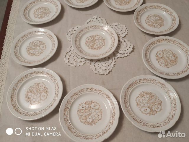 Набор керамических тарелок СССР