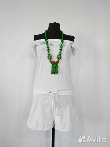Хлопковый Нежный Комбинезон комбез с шортами 46