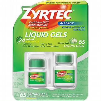 Zyrtec набор (40шт + 25шт)