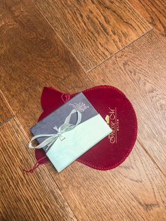 Серьги и подвеска с фианитом