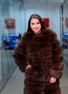Шуба мех песца