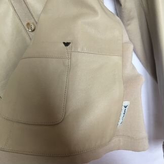 Куртка Armani jeans кожаная