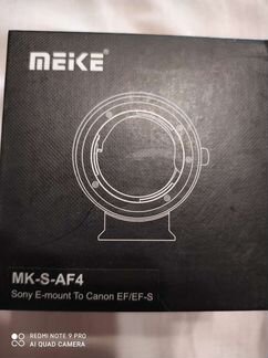 Фото переходник Meike MK-S-AF4 E-mount на Canon