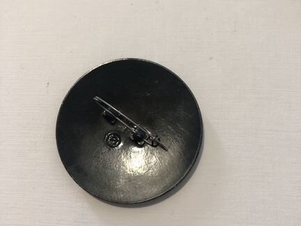 Винтажная расписная брошь.СССР 70-е. 5 см