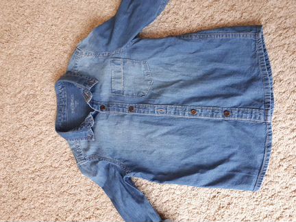 Джинсовая рубашка р.116