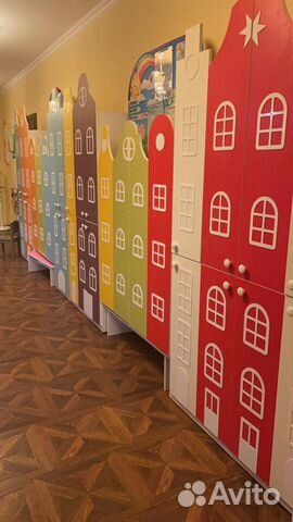 Детские шкафчики. Шкаф в раздевалку детского сада