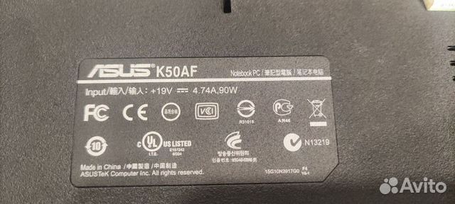 Asus K50AF (разбор)