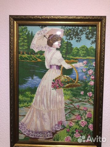 Картина вышитая крестом