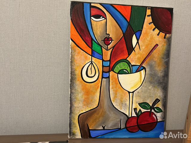 Картина акрилом на холсте