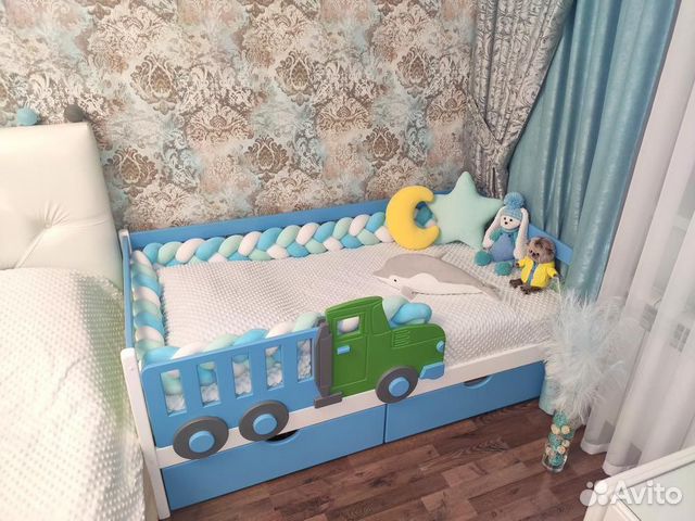 Грузовик, единорог не обычная кровать из дерева