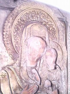 Икона старинная в окладе