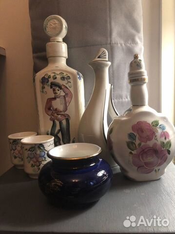 Штофы и вазочка лфз