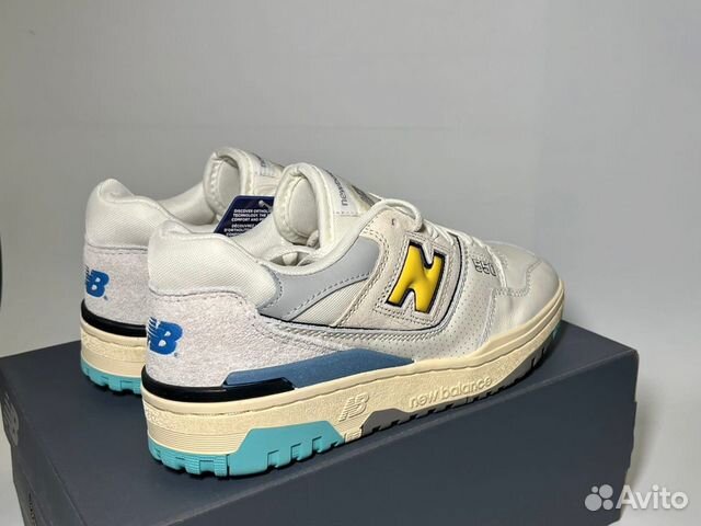 6.5 US New Balance 550 Sea Salt Multi Yellow