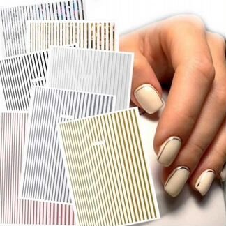 Гибкие ленты для дизайна ногтей в ассортименте