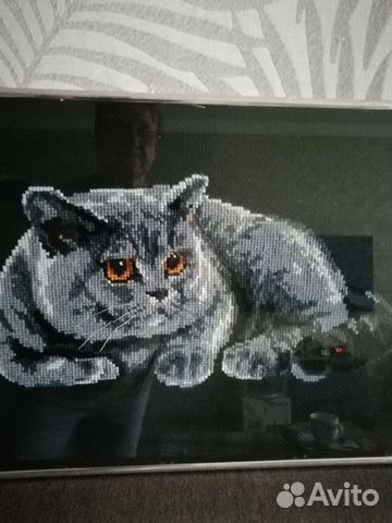 Картина #Британец #вышивка крестиком