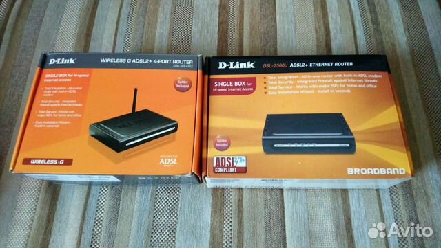 D-link DSL-2500U adsl 2 (2 шт