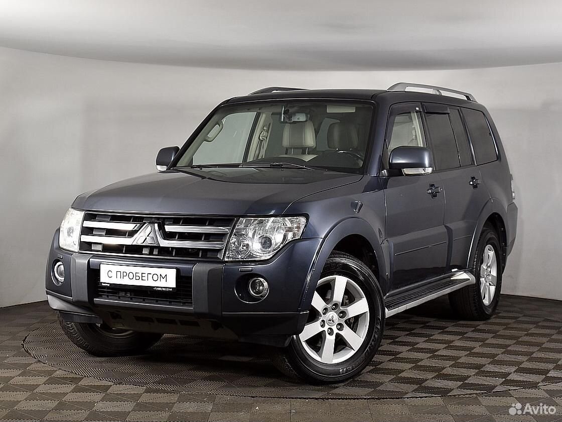 Mitsubishi pajero 2008 год. Митсубиси Паджеро синий.