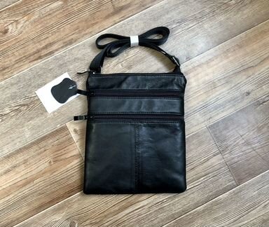 Сумка на длинном ремне (Арт 1264) кожа