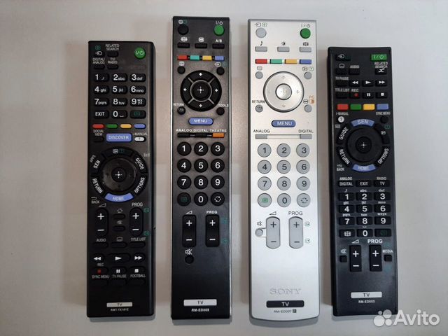 Пульты Sony, разные модели