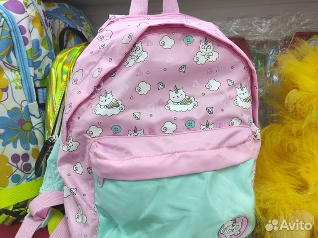 Детский рюкзачок Радужная кошка-единорожка