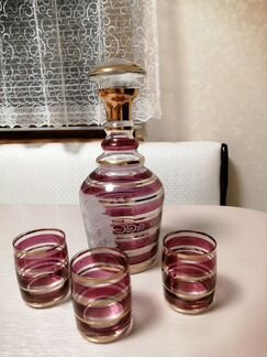 Сервиз Чешское стекло 1978г. Винтаж СССР