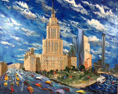 Картина маслом на холсте пейзаж