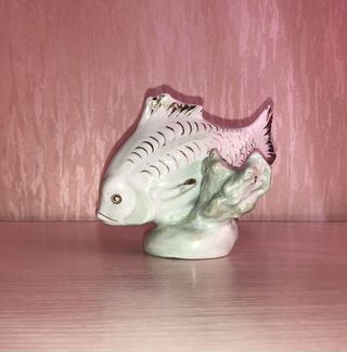 Статуэтка Рыба, фарфор, СССР, раритет