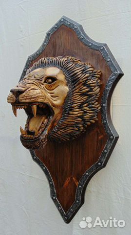 Домашний бар трофей лев