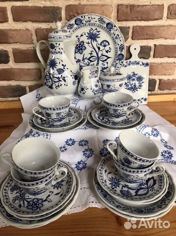 Сервиз Kahla синий лук, «Луковый узор»