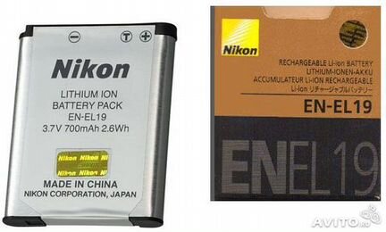 Аккумулятор Nikon EN EL19 для фотоаппаратов Nikon