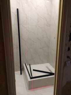 Сборка установка душевых кабин, ширм