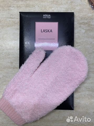 Варежка мочалка для снятия макияжа