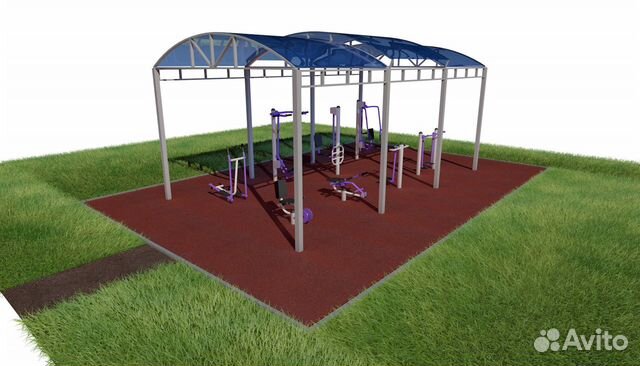 Проект (Визуализация) спортивных, детских площадок