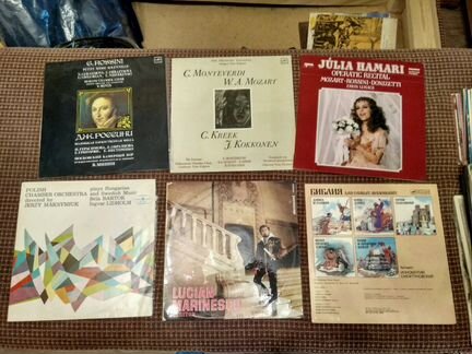 Пластинки виниловые, одним лотом