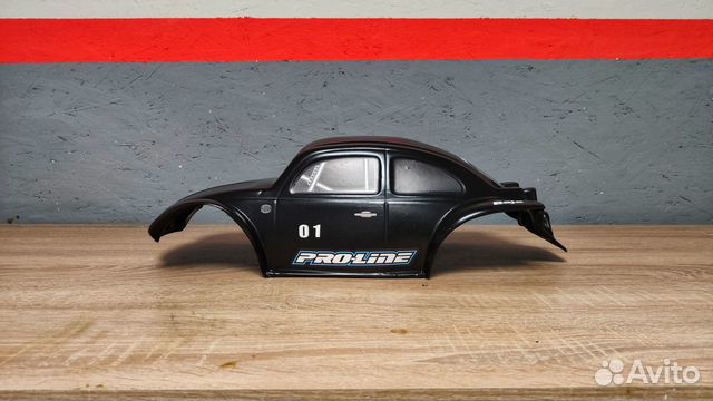 Кузов Неубивайка Volkswagen жук 1/10 обклеенный