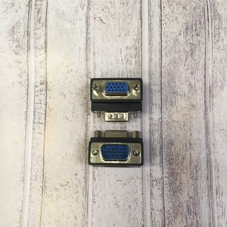 Адаптер переходник угловой VGA черный