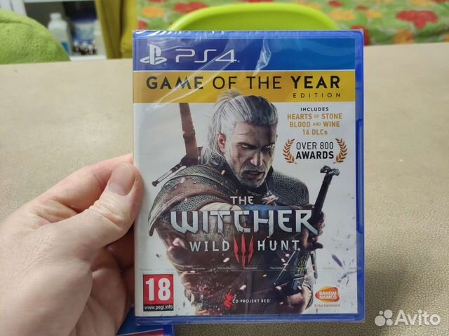 Ведьмак 3 игра года ps4 новый запечатанный