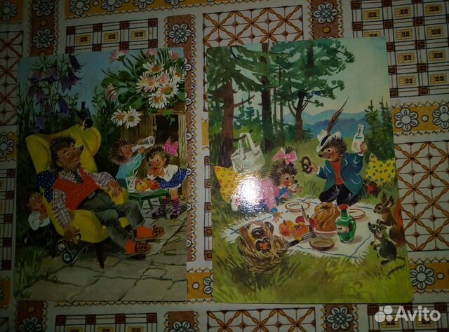 Открытка Семейство Ёжиков. Берлин