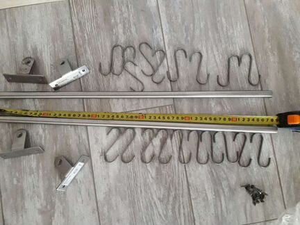 Релинги никелированные + крючки