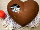 Сердце из шоколада 20см