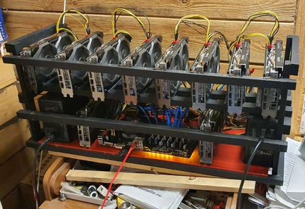 Премиум каркас для майнинг фермы из дерева на 2-20