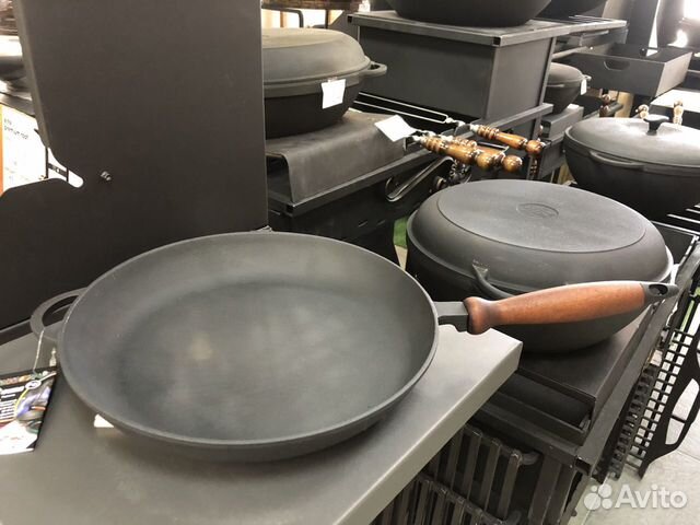 Сковорода чугунная 280х40 Ситон