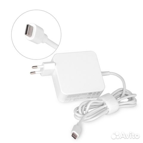 Блок питания TopON 65W кабель Type-C, Power Delive